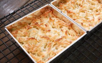 Sweet Baked Coconut in Tray