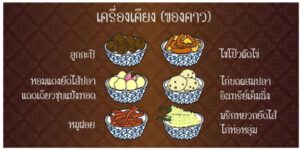 เครื่องเคียงข้าวแช่