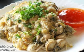 ออส่วนหอยนางรม Oyster Omelet