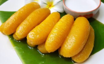 กล้วยไข่เชื่อม Sweet banana coconut cream
